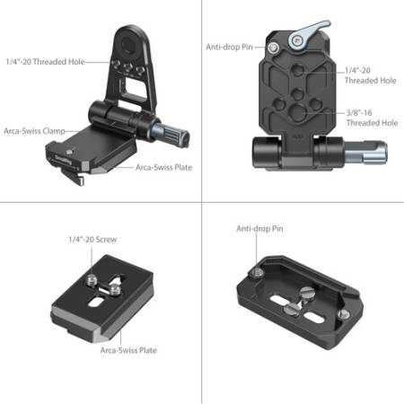 SmallRig 4696 - adapter mocowania baterii NP-F do aparatów bezlusterkowych_ mocowania_2